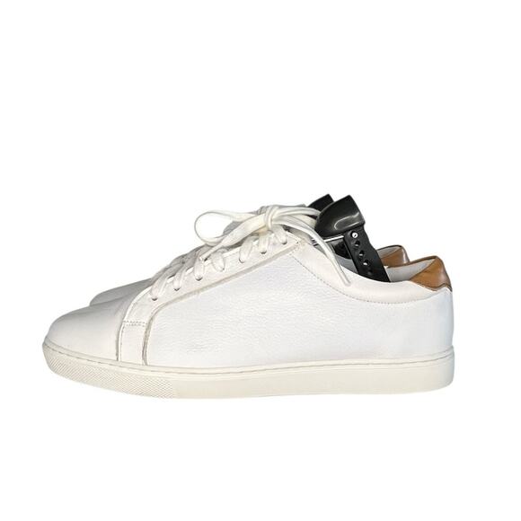 Mens Allen Edmonds Courtside Signature Leather Sneaker Size 7.5 White - Picture 1 of 6